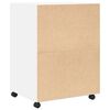 vidaXL Mobiletto con Ruote Bianco 60x48x81 cm in Truciolato