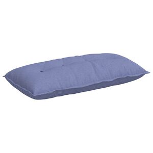 vidaXL Cuscino per Schiena Blu jeans 100 x 19 x 50 cm Tessuto
