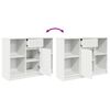 vidaXL Credenza con Cassetto Bianco 101x35x76 cm in Legno Multistrato