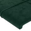 vidaXL Giroletto senza Materasso Verde Scuro 80x200 cm in Velluto