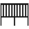 vidaXL Testiera per Letto Nera 146x6x101 cm in Legno Massello di Pino