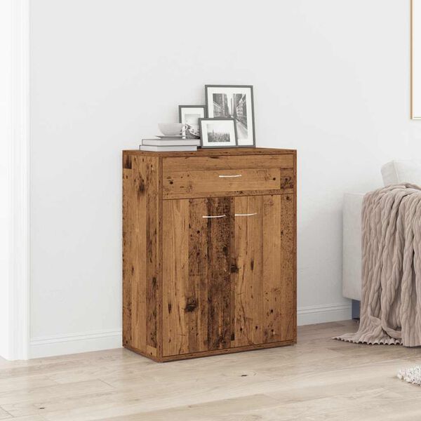 vidaXL Credenza Legno Antico 60x30x75 cm in Legno Multistrato