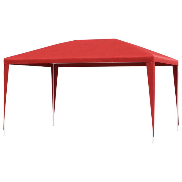 vidaXL Tenda Party Rosso 400 x 300 x 255 cm PE e Acciaio