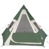 vidaXL Tenda da Campeggio Tipi per 7 Persone Verde Impermeabile