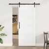 vidaXL Porta scorrevole ORKDAL Bianco 83 x 202 cm Pino massello