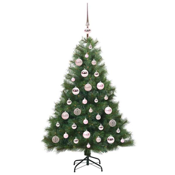 vidaXL Albero di Natale artificiale con 150 LED Verde 120 cm PE e PVC