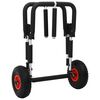 vidaXL Carrello SUP per 2 Tavole da Surf Pieghevole 90 kg in Alluminio