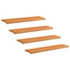 vidaXL Tappeti per scale 4 pz 120 x 30 x 2 cm Marrone Chiaro