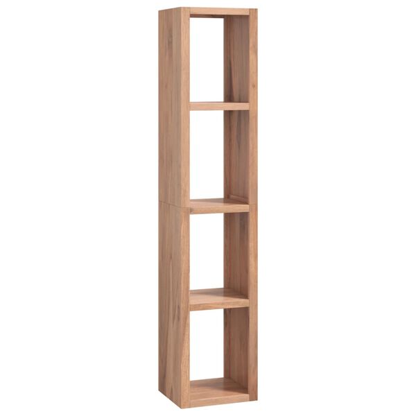 vidaXL Libreria 35x30x168 cm in Legno Massello di Teak