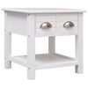 vidaXL Tavolino Laterale Bianco 40x40x40 cm in Legno di Paulownia