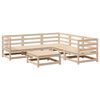vidaXL Set Divani da Giardino 6 pz in Legno Massello di Pino