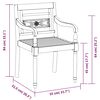 vidaXL Set da Pranzo per Giardino 3 pz Legno Massello di Teak