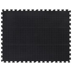 vidaXL Piastrella per Pavimenti in Gomma Nera 12 mm 90x120 cm