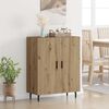 vidaXL Credenza Rovere artigianale 69,5 x 34 x 90 cm Legno multistrato