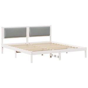 vidaXL Struttura del letto Grigio chiaro 180 x 200 cm Pino massello