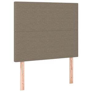 vidaXL Testiera per letto Tortora 80x5x118/128 cm Tessuto