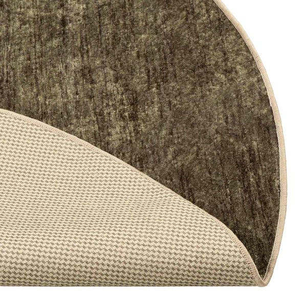 vidaXL Runner Tappeto MARSA Verde Foresta &Oslash; 120 cm Poliestere e PVC