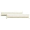 vidaXL Cuscini da Divano 2 pcs Crema 200 x 40 cm Tessuto in Cords