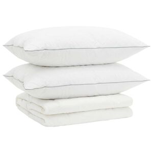 vidaXL Set di piumoni in piume d&rsquo;oca al 90% FULDA 3 pz 200 x 200 cm