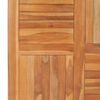 vidaXL Piano del Tavolo Legno Massello di Teak Quadrato 90x90x2,5 cm