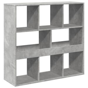 vidaXL Libreria Grigio Cemento 100x33x94,5 cm in Truciolato