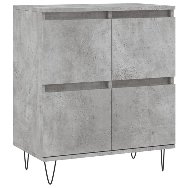 vidaXL Credenza Grigio Cemento 60x35x70 cm in Legno Multistrato