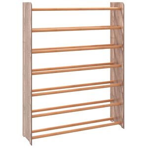 vidaXL Scarpiera Marrone 90x24x117 cm in Legno Multistrato