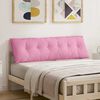 vidaXL Cuscino per Schiena Rosa 160 x 19 x 50 cm Tessuto