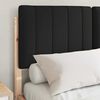 vidaXL Letto con Testiera Rivestita Nero 120 x 190 cm Pino massello