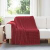 vidaXL Coperta Rosso Bordeaux 200 x 150 cm Panno