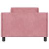 vidaXL Struttura letto bambini con testata Rosa 90 x 190 cm Velluto