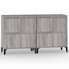 vidaXL Credenze 2pz Grigio Sonoma 60x35x70 cm in Legno Multistrato