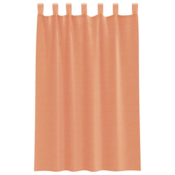 vidaXL Tende in Voile con Passanti 2 pz Terracotta 140x175 cm