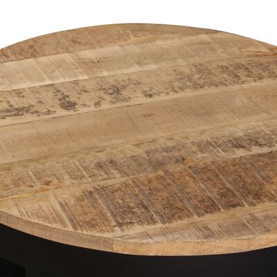 vidaXL Tavolino da Salotto in Legno Massello Grezzo di Mango 60x40 cm