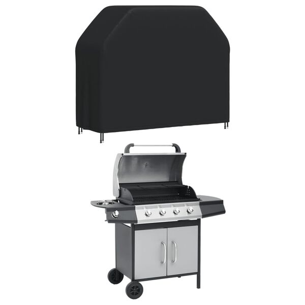 vidaXL Copertura per Barbecue 147x61x112 cm Nera 420D Oxford