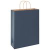 vidaXL Sacchetti di Carta 250 pz con Manici Blu 32x12x42 cm