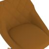 vidaXL Sedie da Pranzo Girevoli 4 pz Marroni in Velluto