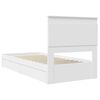 vidaXL Letto con Contenitore Bianco 75 x 190 cm Legno multistrato