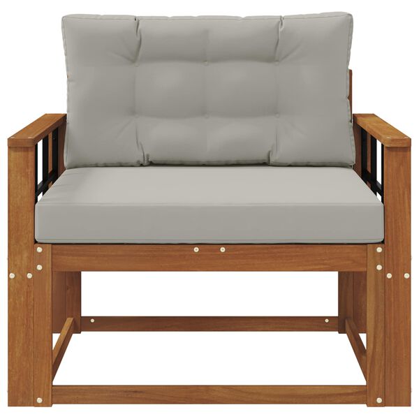 vidaXL Divano centrale per esterno Legno di Acacia Massello Naturale