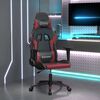 vidaXL Sedia Gaming Nero e Rosso Vino in Similpelle