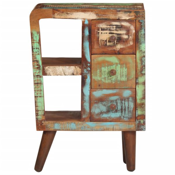 vidaXL Credenza 55x30x80 cm in Legno Massello di Recupero