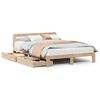vidaXL Letto senza Materasso 135x190 cm in Legno Massello di Pino