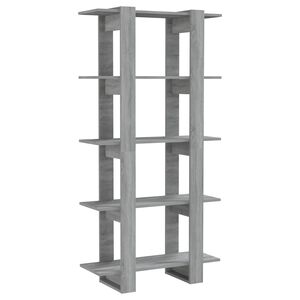 vidaXL Libreria/Divisorio Grigio Sonoma 80x30x160 cm in Truciolato