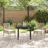 vidaXL Set da Pranzo per Giardino 3 pcs Beige polyrattan