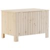 vidaXL Contenitore con Coperchio RANA 80x49x54 cm Legno Massello Pino