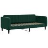 vidaXL Divano Letto con Materasso Verde Scuro 80x200 cm in Velluto