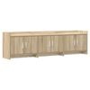 vidaXL Mobile TV 168 x 33 x 47 cm Rovere Sonoma Legno ingegnerizzato