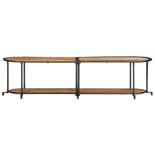 vidaXL Mobile Porta TV 160x42x40 cm in Legno Massello di Acacia