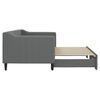 vidaXL Divano Letto con Letto Estraibile Grigio Scuro 80x200 Tessuto