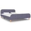 vidaXL Giroletto senza Materasso Grigio Chiaro 140x200 cm Tessuto